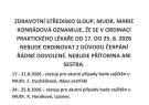 MUDr. Konrádová od 17. do 25. 8. 2026 NEORDINUJE.